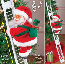 Load image into Gallery viewer, Electric Climbing Ladder Santa Claus Christmas